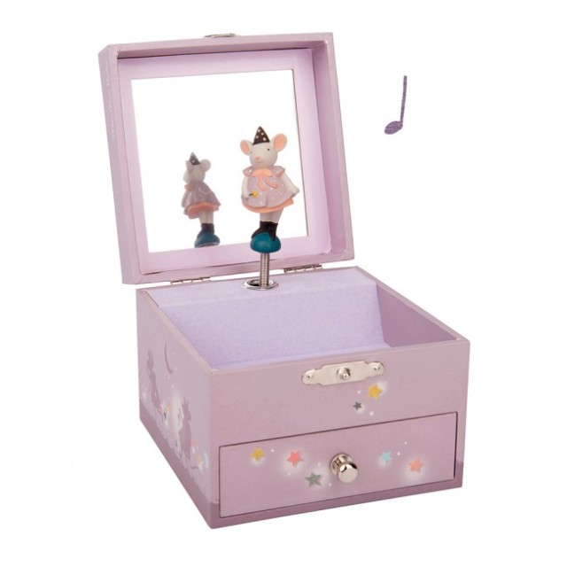 Moulin Roty 711351 Muziekdoosje met Dansende Muis tovenares