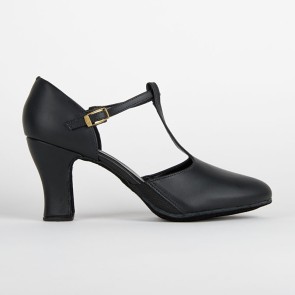 So Danca character Dansschoenen CH57 6cm hakje zwart suede zool