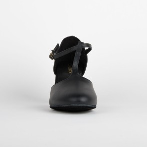 So Danca Dansschoenen T bandje CH57 zwart leer suede zool