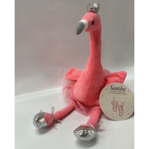 Sansha knuffel flamingo balletschoenen zalmroze