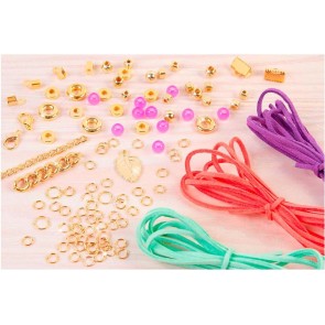 Make it Real Suede Armbandjes met bedeltjes maker Set