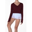 Artiligne Pulma bordeaux danstop met lange mouwen