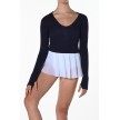 Artiligne Pulma donkerblauwe danstop met diepe hals