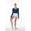 Artiligne Pulma korte top V-neck pull-over lange mouw