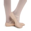 Capezio Hanami Splitzool Balletschoen van Leer voor Kinderen zalmroze