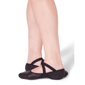 Capezio Hanami Splitzool Balletschoenen van Leer voor Volwassenen met elastische banden