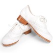 Capezio Roxy Lederen Tap Schoenen wit chique