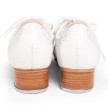 Capezio Roxy Lederen Tap Schoenen wit met een hoge hak