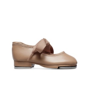 Capezio Shuffle Tap Schoenen karamel met elastieken bandje