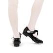 Capezio Shuffle Tap Schoenen zwart met strikjes