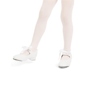 Capezio comfortabele Shuffle Tap Schoenen wit