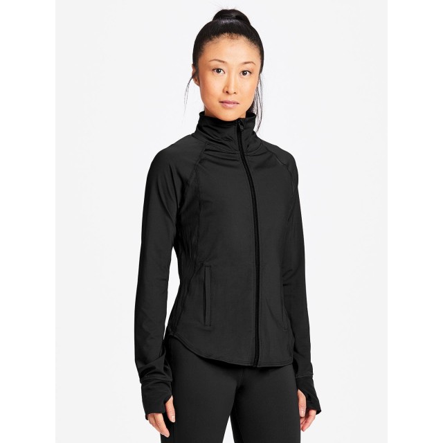Capezio Tech Renewal Warm-Up Jacket met Rits en Duimgaten