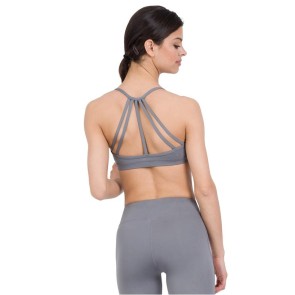 Capezio Tech Strappy Bra Top grijs achterkant