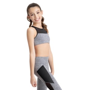 Capezio Dance Active Front Keyhole Bratop voor Meisjes