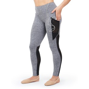 Capezio Dance Active Dames Legging met Mesh en Zakken