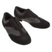 Diamant 183-005-547 Dames Dansschoenen vetermodel zwart met glitters