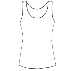 Temps Danse Anka Dames Tank Top patroon