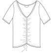 Temps Danse Badia Dames Bamboe T-Shirt patroon