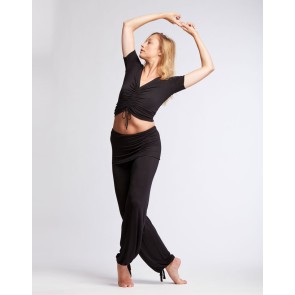 Temps Danse Badia Dames Bamboe T-Shirt zwart