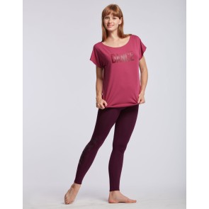 Temps Danse Ava Stripes T-shirt donker roze