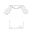 Temps Danse Riga Ribbed Boat Neck T-Shirt patroon