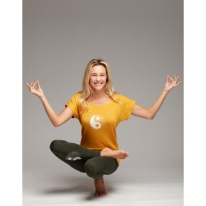 Temps Danse Ava Balance Dames Yoga T-shirt oranje
