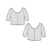 Temps Danse Rita Ribbed Dans T-Shirt patroon