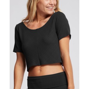 Temps Danse Rita Geribbelde Dans Crop Top