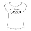 Temps Danse Ava I Am Dancer Dans T-shirt patroon