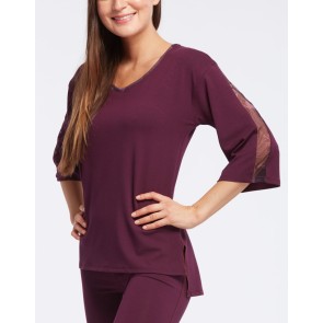 Temps Danse Dalila Loose Fit T-Shirt BLACK CHERRY
