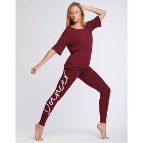 Temps Danse Agathe loose Fit T-Shirt bordeaux