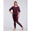 Temps Danse Agathe Stripes T-Shirt burgundy voorkant