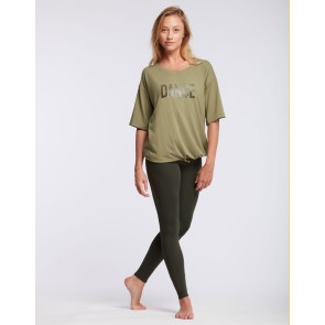 Temps Danse Agathe Stripes T-Shirt olijfgroen