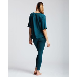 Temps Danse Agathe I Am Dancer T-Shirt teal achterkant