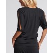 Temps Danse Eroll Bat Sleeves T-Shirt zewart achter