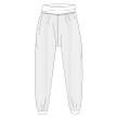 Temps Danse Ricky Ribbed Harem Pants patroon