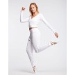 Temps Danse Ricky Ribbed Harem Pants wit zijkant