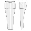 Temps Danse River Ribbed Leggings patroon