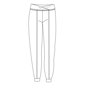 Temps Danse Achille Dames Losse Viscose Pants patroon