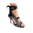 Portdance PD604 salsaschoenen zwart 7cm achterkant