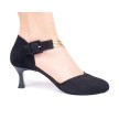 Portdance PD126 dames nubuck dansschoenen zwart