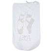Alista Ballet Tasje met zilver glitter print spitzen 