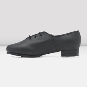 Bloch S0301L jazz tapschoenen voor dames zwart leer zijkant