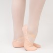 Papillon zalmroze balletschoenen met voor dames met splitzol PA1014
