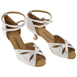 Diamant 141-077-092-Y dames latin dansschoenen wit satijn
