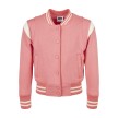 Urban Classics Meisjes Bomberjack zalmroze wit voorkant