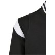 Urban Classics Meisjes Bomberjack zwart wit schouder