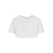 Urban Classics UCK1555 Meisjes T-shirt Kort Kimono wit voor