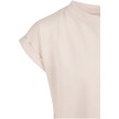 Urban Classics UCK2983 Meisjes T-shirt van Biologisch Katoen lichtroze kapmouw