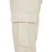 Urban Classics TB4563 Dames Cargo-joggingbroek met Hoge Taille wit detail